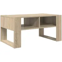 vidaXL Salontafel Sonoma Eik 92 x 53 x 45 cm Bewerkt hout