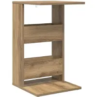vidaXL Bijzettafel Artisan Eiken 40 x 35 x 60,5 cm Bewerkt hout