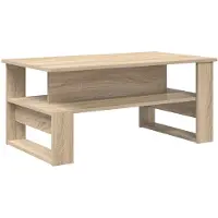 vidaXL Salontafel Sonoma Eik 90 x 50 x 40 cm Bewerkt hout