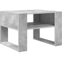 vidaXL Salontafel Beton Grijs 66 x 53 x 45 cm Bewerkt hout