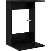 vidaXL Bijzettafel Zwart Eiken 40 x 38 x 62,5 cm Bewerkt hout
