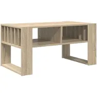 vidaXL Salontafel Sonoma Eik 92 x 49,5 x 45 cm Bewerkt hout