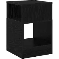 vidaXL Bijzettafel Zwart Eiken 30,5 x 30 x 45 cm Bewerkt hout