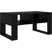vidaXL Salontafel Zwart Eiken 92 x 53 x 45 cm Bewerkt hout