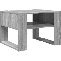 vidaXL Salontafel Grijs Sonoma 66 x 53 x 45 cm Bewerkt hout