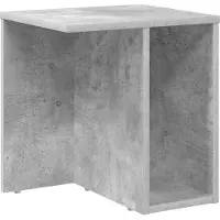 vidaXL Bijzettafel Beton Grijs 37 x 32 x 40 cm Bewerkt hout