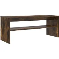 vidaXL TV Kast 100 x 35 x 40 cm Rook Eiken Bewerkt hout