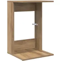 vidaXL Bijzettafel Artisan Eiken 40 x 38 x 62,5 cm Bewerkt hout