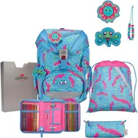 DERDIEDAS ErgoFlex schooltas set 5st. grijs