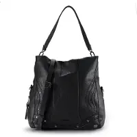 Desigual Schoudertas 'Embro Patch Loverty' zwart