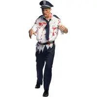 Boland - Kostuum Zombie politie Walker (S) - Volwassenen - Zombie - Ondode - Politie - Cosplay - Halloween - Themafeest - Carnaval