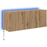 vidaXL TV Wandkast Artisan Eiken Bewerkt hout