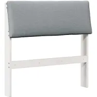 vidaXL Gestoffeerd hoofdbord Lichtgrijs 75 cm Massief grenenhout