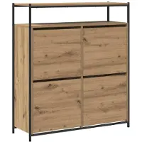 vidaXL Schoenenkast 100 x 34 x 112 cm Bewerkt hout Artisan Eiken