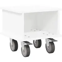 vidaXL TV Stand 37 x 35 x 35 cm Wit Bewerkt hout
