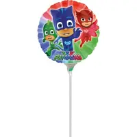 Trademark PJ Masks ballon op stokje 23 cm - Feestdecoratievoorwerp
