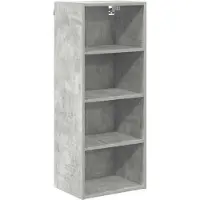 vidaXL Hangkast Beton Grijs 40 x 29,5 x 100 cm Bewerkt hout