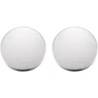 Charme Bijoux Clip oorbellen -munt -zilverkleur- 1 cm- geen gaatje-