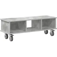 vidaXL TV Stand 100 x 35 x 35 cm Beton Grijs Bewerkt hout