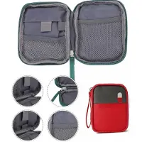 Azalia 2 EHBO-tassen – Waterdicht – Medicijntasje – 14×11×3 cm – Rood
