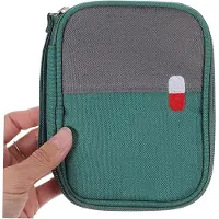 Azalia 2 Stuks EHBO-tas Small- EHBO-tas - Medische Tas - Toilettas - Waterdicht - Multifunctioneel - Draagbaar 14x11x2cm(groen )