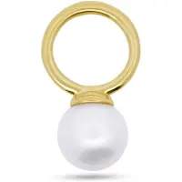 New Bling - 9NBG-O144 - 14K goud – Oorbelhanger - per stuk – Parel – Zoetwater