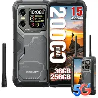 Blackview XPLORE 1 Walkie Talkie - Robuuste Smartphone - 5G - 36GB RAM - 256GB ROM - 6.78 inch - Robuuste Telefoon - Nachtzicht - Android 15 - NFC - GPS - Zwart