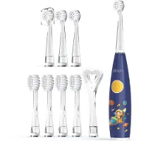 Seago - Baby & Kind Elektrische Tandenborstel - incl. 8 Opzetborstels en Tongschraper – 0 tot 48 maanden