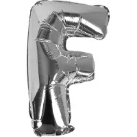 Ginger Ray Pick & Mix - Folieballon letter F - zilver
