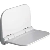 Aqualine Dino opklapbaar douchezitje, 37,5x29,5cm, wit