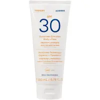 Korres Yoghurt Zonne-emulsie voor lichaam en gezicht SPF30 Zonnecrème 200 ml