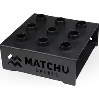 Matchu Sports Barbell Opbergrek 9 Stangen - Zwart - Gepoedercoat staal