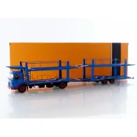 Ixo Models MAN Autotransporter 1970 Blauw - Schaal 1:43 -