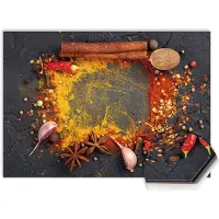 KitchenArt - Eastern Spice Mix Spatscherm - 120x60 cm - Spatscherm Achterwand Keuken - Spatwand Keuken