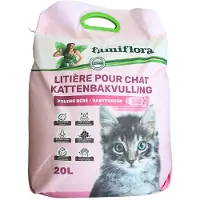 Famiflora kattenbakvulling babypoeder 20L - Super klonterend - Stofarm - Propere pootjes - Vormt supersnelle klonten zodat je kat en jij genieten van een propere bak zonder stress