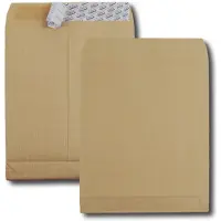 GPV akte-envelop met zijvouw en blokbodem C4, 22,9 x 32,4 cm, zonder venster, zelfklevend, bruin, 25