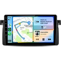 Hexinex Octa-Core Android 15 autoradio Geschikt voor BMW E46 3er 1999-2004 - Draadloos CarPlay, Android Auto, multimediaspeler, 4GB+64GB