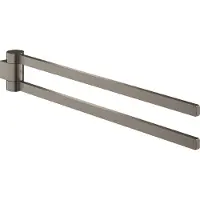 GROHE Handdoekhouder Selection Dubbel Draaibaar Hard Graphite Geborsteld