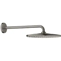 GROHE Hoofddoucheset rainshower 310 rond, mono 9,5 l/m, hard graphite geborsteld