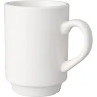 Mammoet - Budgetline - Koffiekopjes - 19 cl - 12 stuks - Wit - Porselein - Koffiemok