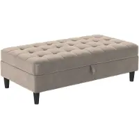 Dorel Home Hocker met bergruimte Presley Hocker met bergruimte, vrij plaatsbaar, zithoogte 43 cm