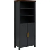 Loft 24 Marion-Boekenkast - 2-Deurs - Grijs