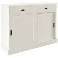 Loft 24 Dressoir Schröder Commode, 2 schuifdeuren, 2 lades, van massief dennenhout