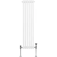 MonsterShop Traditionele 2-kolomsradiator - 1500 x 292 mm - Wit