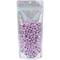 Packlinq Stazakken Transparant/Iridescent/Holographic 10,8x6x23,8cm Met Ophanggat (25 Stuks) | Doypacks | Stand up pouches