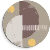 KitchenArt - Lunar Balance - Muurcirkel Binnen - ø 80 cm - Wandcirkel - Mét Ophangsysteem - Wanddecoratie - Muurdecoratie