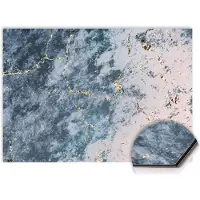 KitchenArt - Elegant Ocean Marble Spatscherm - 120x80 cm - Spatscherm Achterwand Keuken - Spatwand Keuken