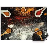 KitchenArt - Spice Fusion Spatscherm - 90x60 cm - Spatscherm Achterwand Keuken - Spatwand Keuken