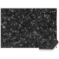 KitchenArt - Obsidian Granite Spatscherm - 90x60 cm - Spatscherm Achterwand Keuken - Spatwand Keuken
