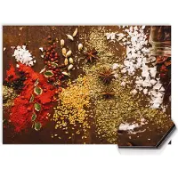 KitchenArt - Spice Symphony Spatscherm - 80x40 cm - Spatscherm Achterwand Keuken - Spatwand Keuken